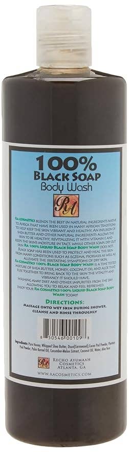 African Black Soap Body Wash - Cucumber Melon, 16 oz