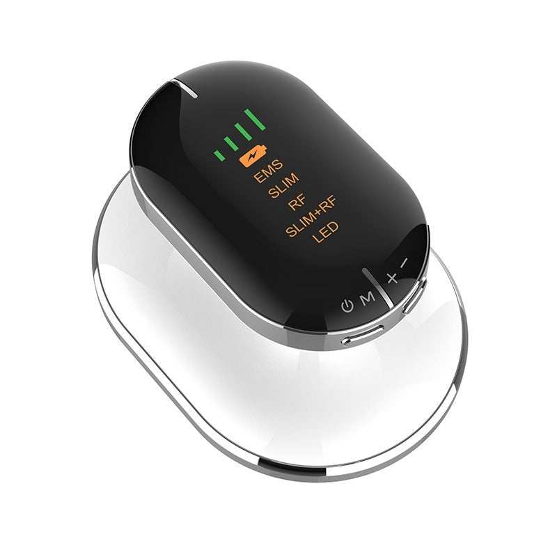 Advanced body contouring device with EMS, slimming, RF, and LED modes for muscle toning and skin tightening