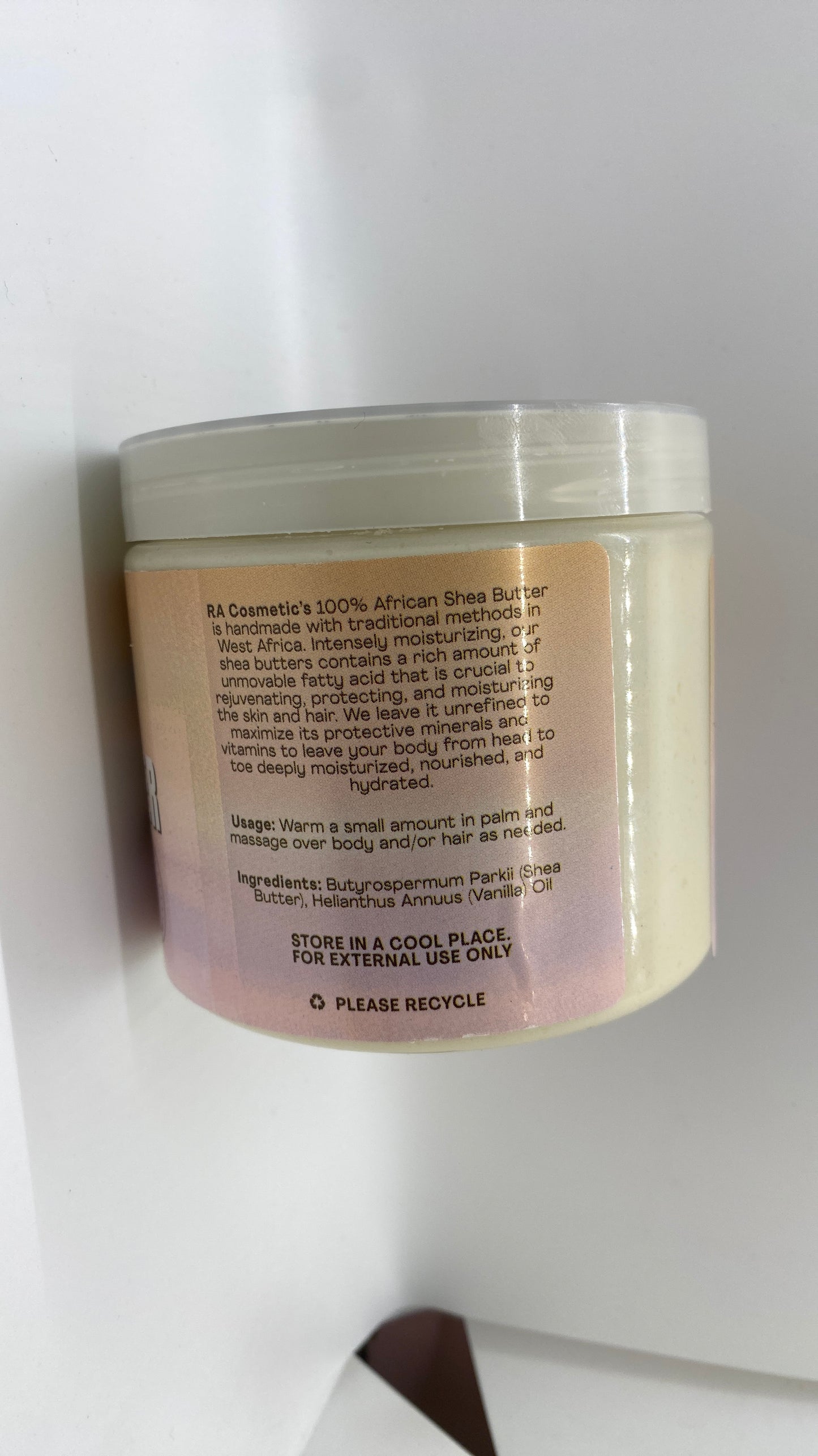 100% African Ivory Shea Butter Whipped Vanilla Blush 12 oz