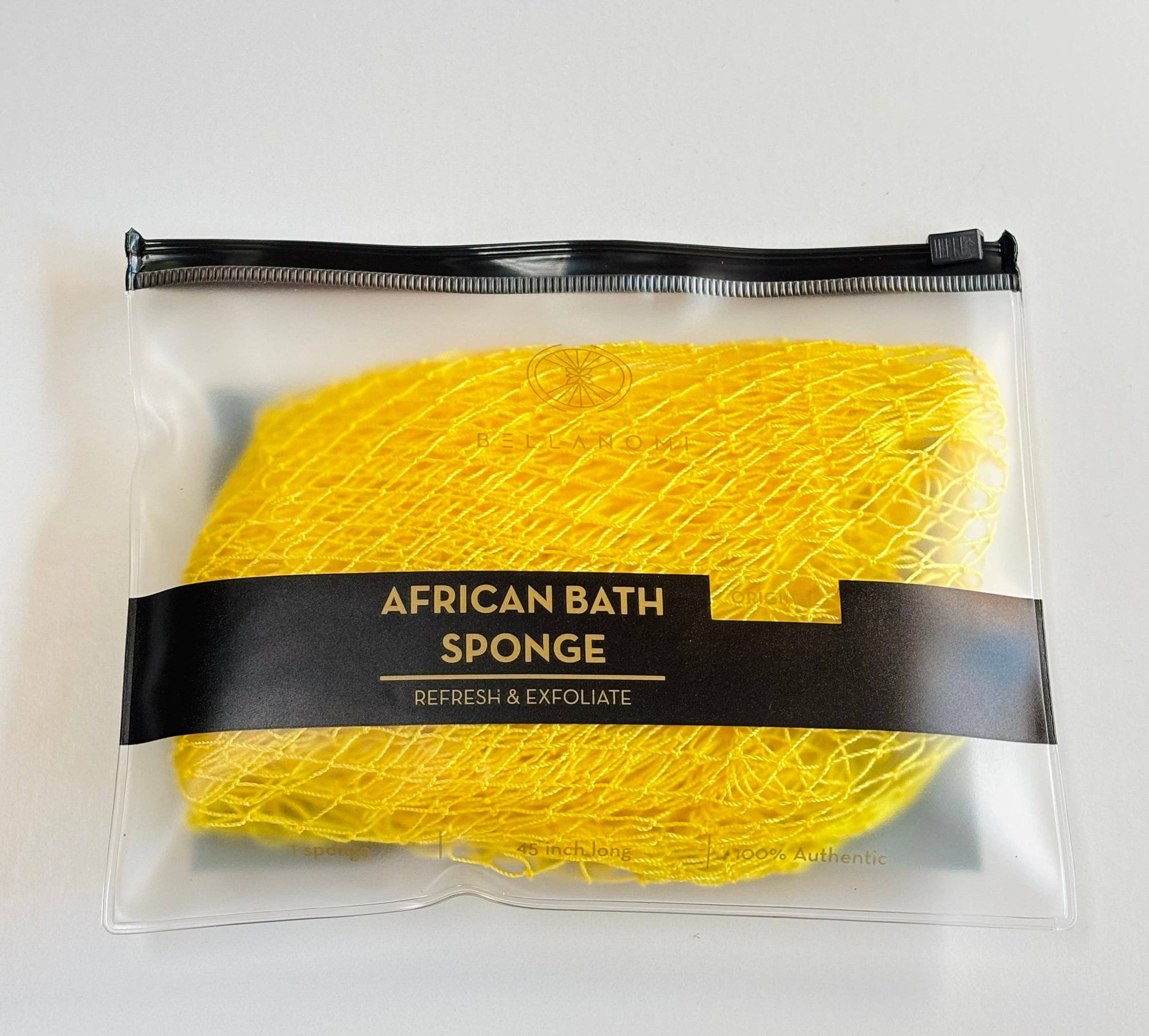 African Exfoliating Net Sponge (FOR SENSITIVE SKIN) 45" Long: PINEAPPLE