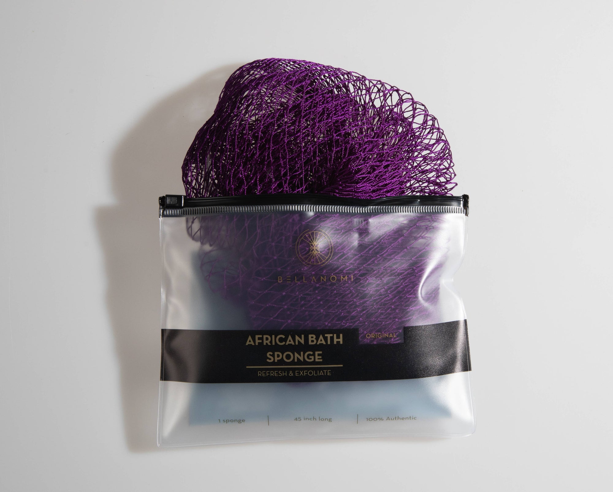 African Exfoliating Net Sponge (FOR SENSITIVE SKIN) 45" Long: PINEAPPLE