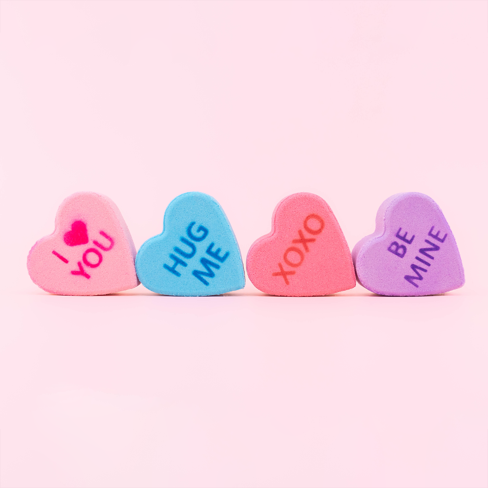 Bath Bomb | Gift Set | Four Bath Bomb | Heart | Hearts