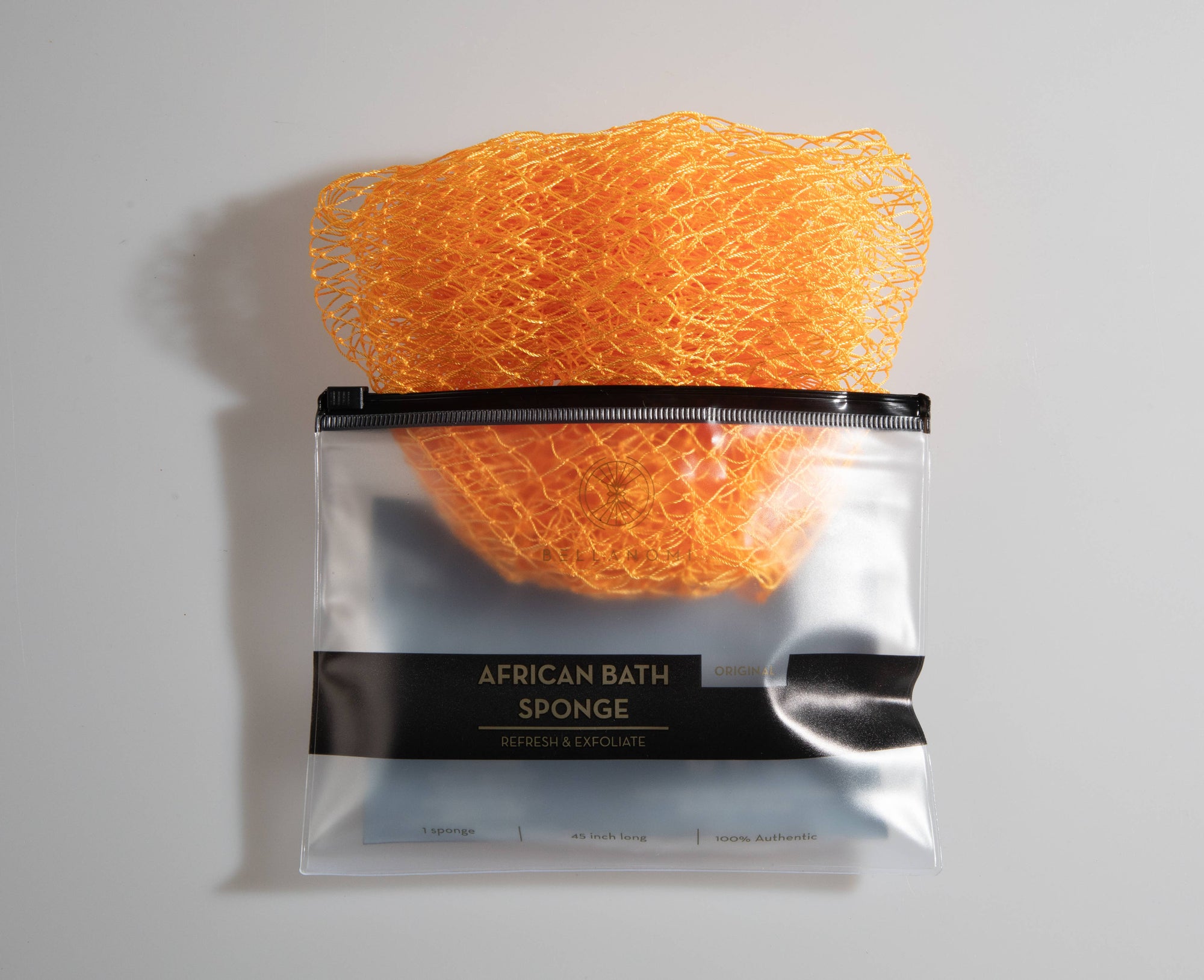 African Exfoliating Net Sponge (FOR SENSITIVE SKIN) 45" Long: PINEAPPLE
