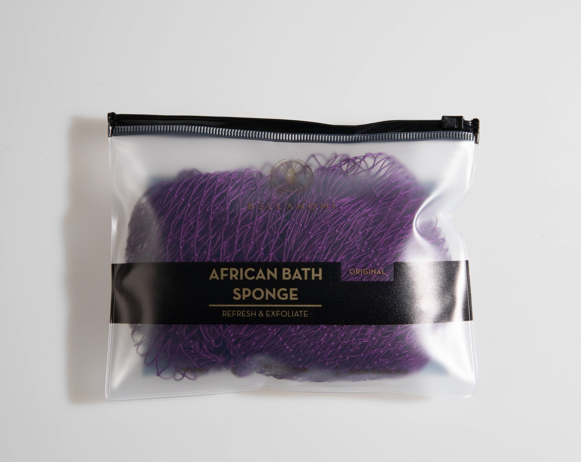 African Exfoliating Net Sponge (FOR SENSITIVE SKIN) 45" Long: PINEAPPLE
