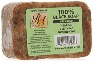 African Black Soap Bar Mango 5 oz