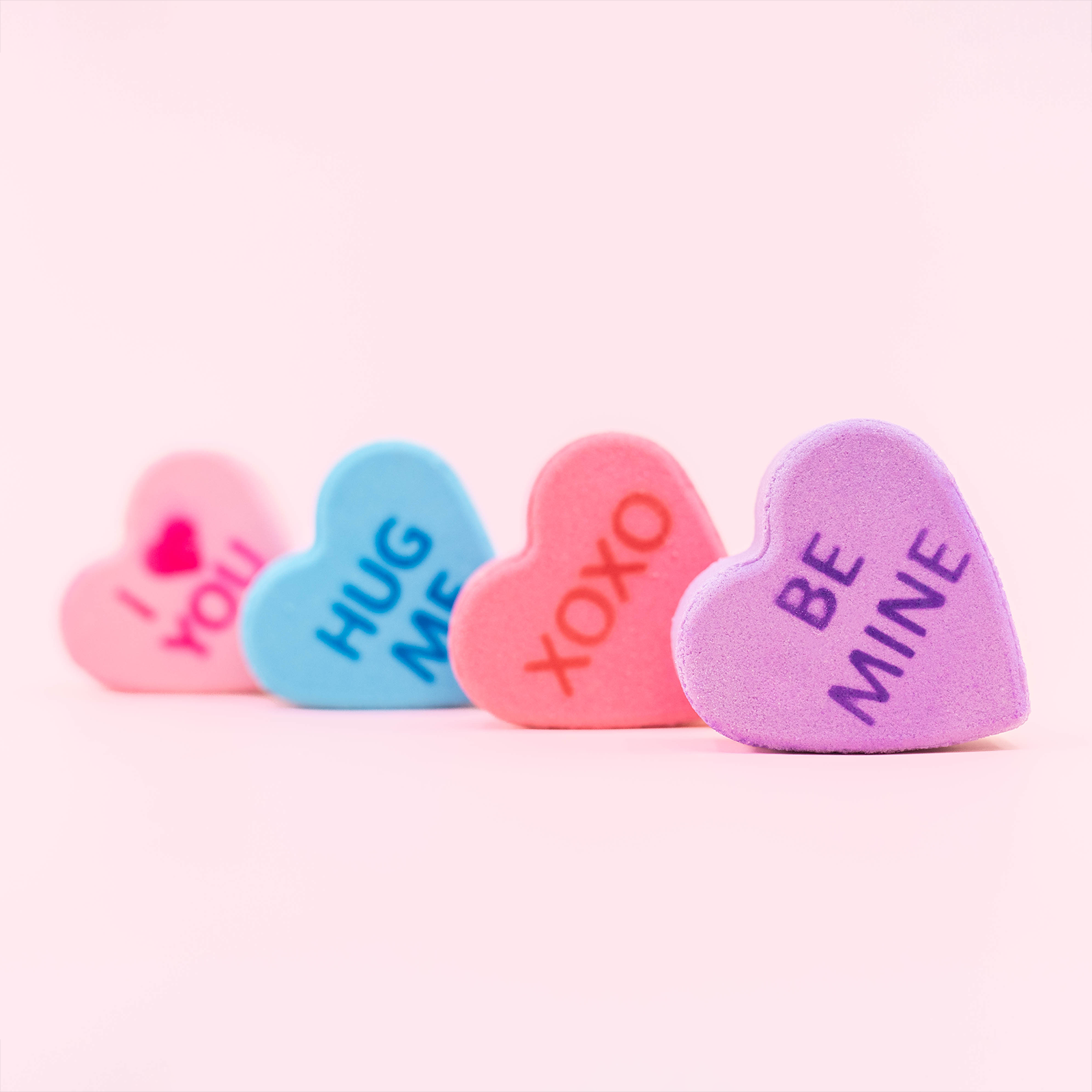 Bath Bomb | Gift Set | Four Bath Bomb | Heart | Hearts
