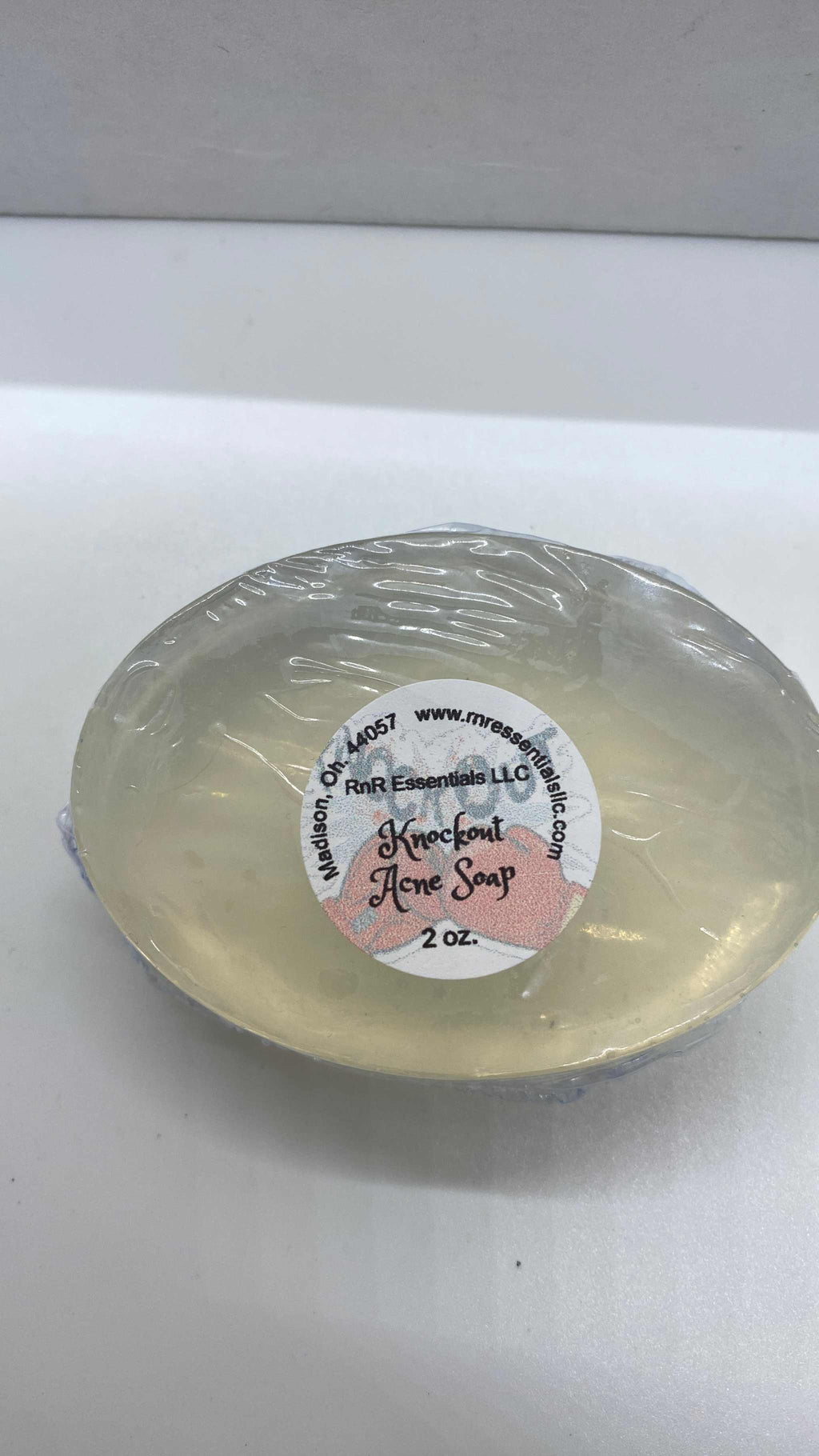 Knockout Acne Soap bar for oily and acne-prone skin, deeply cleanses pores and reduces breakouts