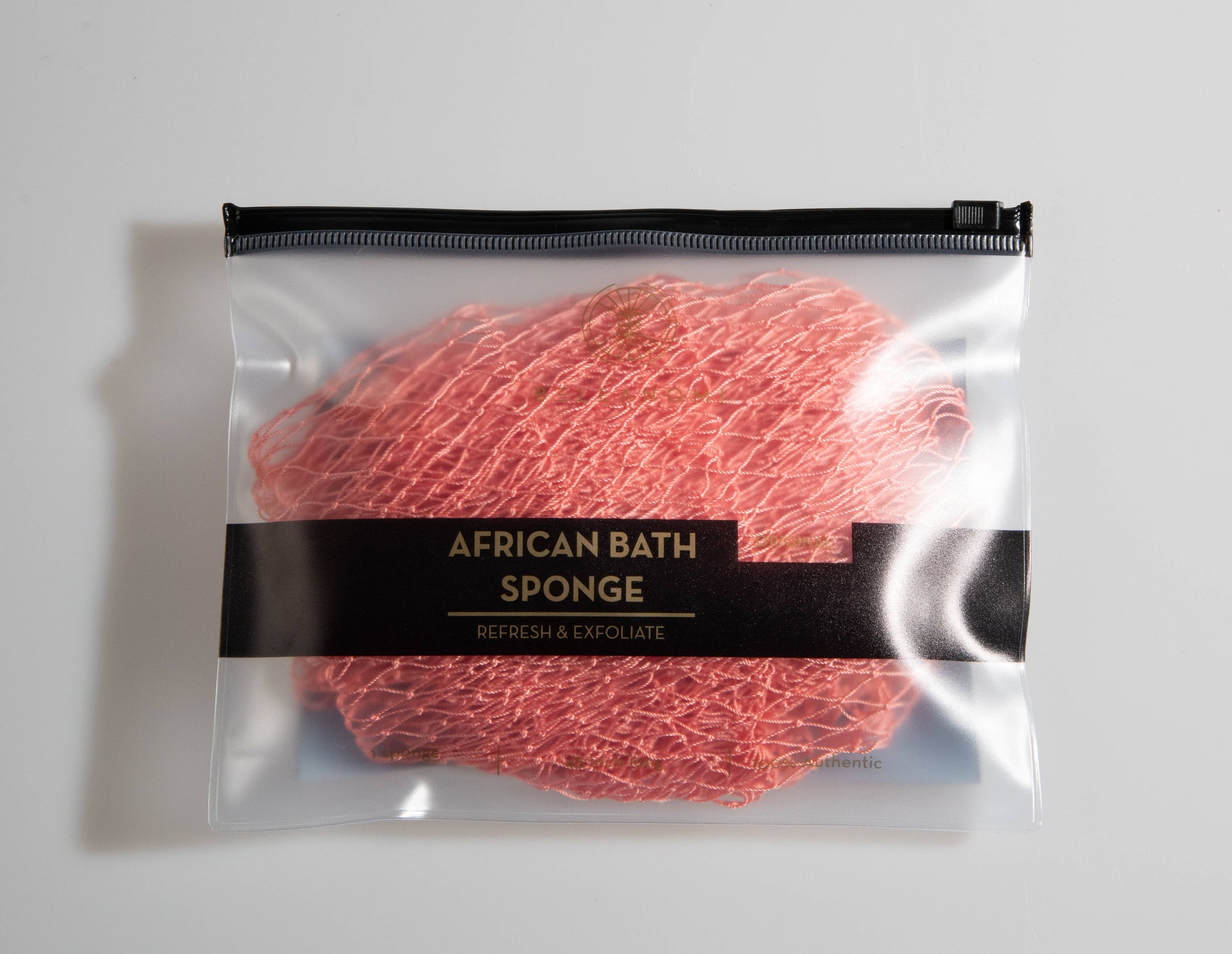 African Exfoliating Net Sponge (FOR SENSITIVE SKIN) 45" Long: PINEAPPLE