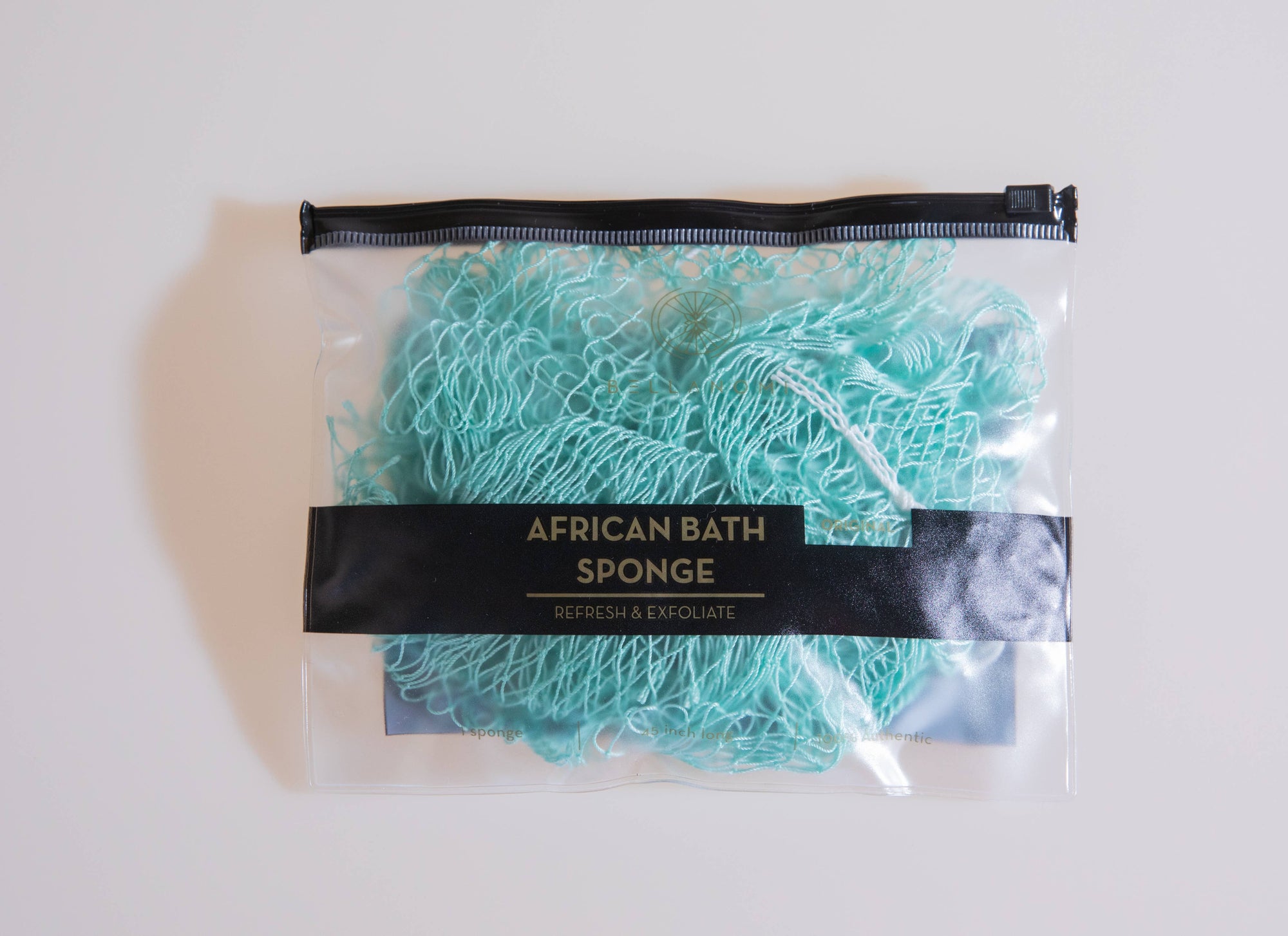 African Exfoliating Net Sponge (FOR SENSITIVE SKIN) 45" Long: PINEAPPLE
