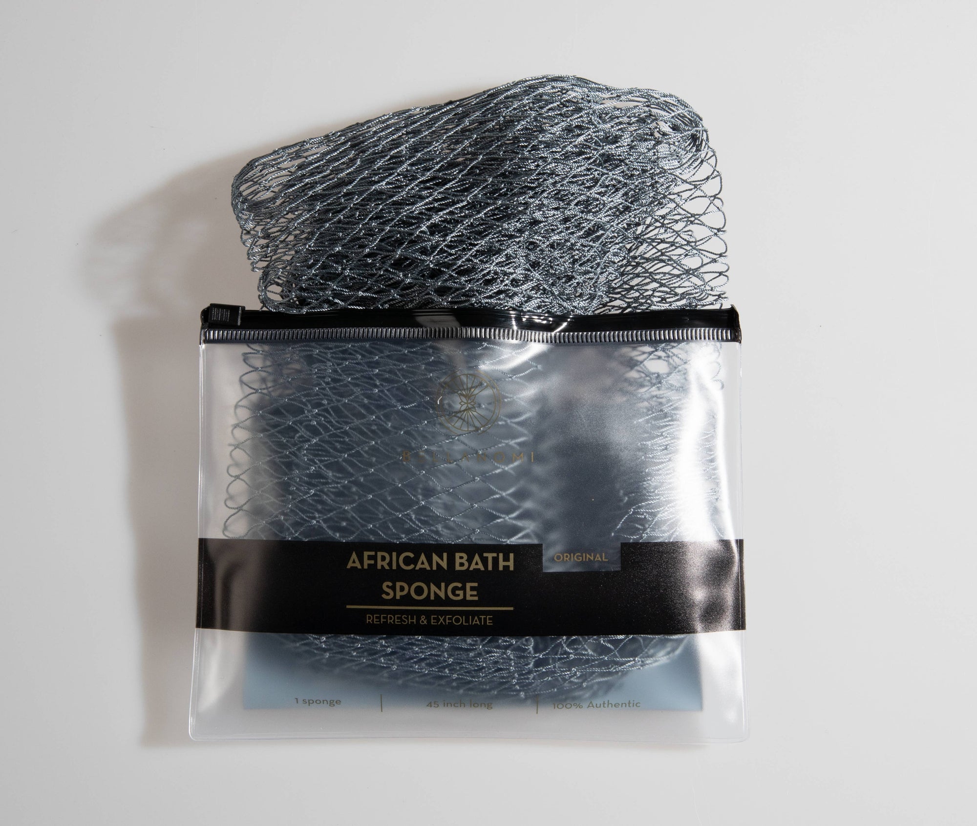 African Exfoliating Net Sponge (FOR SENSITIVE SKIN) 45" Long: PINEAPPLE