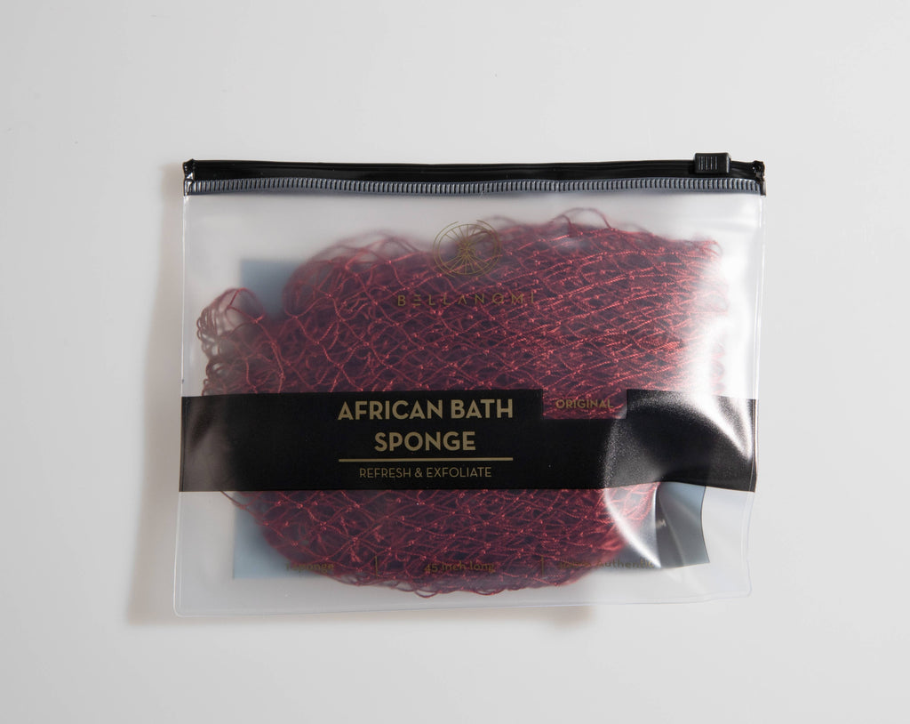 African Exfoliating Net Sponge (FOR SENSITIVE SKIN) 45" Long: PINEAPPLE