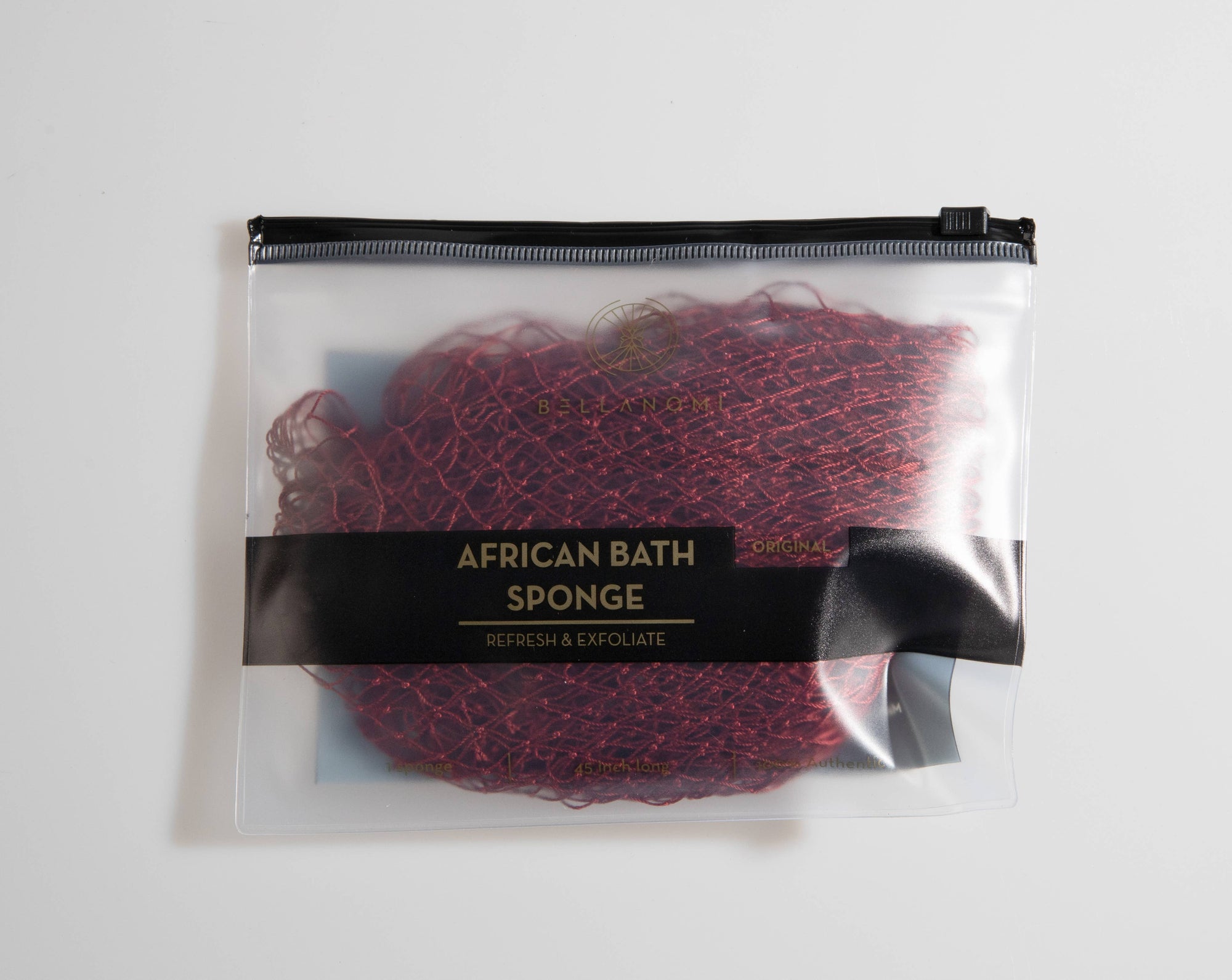 African Exfoliating Net Sponge (FOR SENSITIVE SKIN) 45" Long: PINEAPPLE