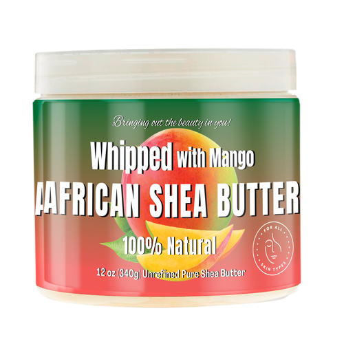 100% African Ivory Shea Butter Whipped - Mango, 12 oz