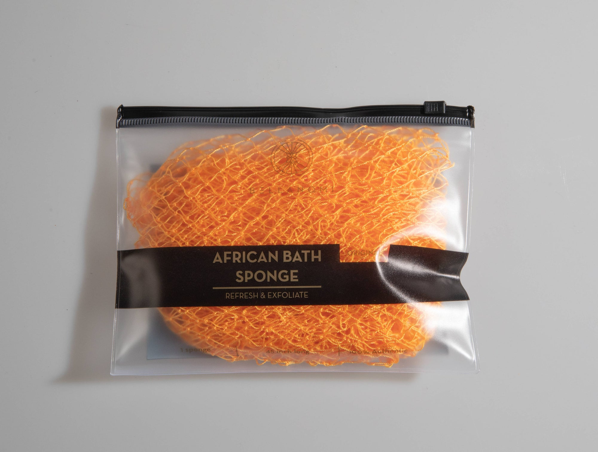 African Exfoliating Net Sponge (FOR SENSITIVE SKIN) 45" Long: PINEAPPLE