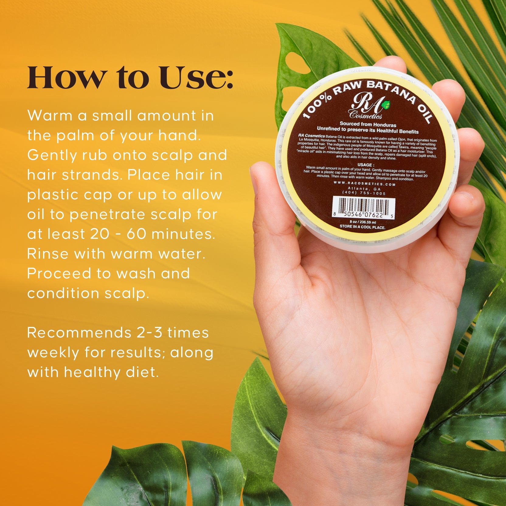 100% Raw Batana Oil, 8oz
