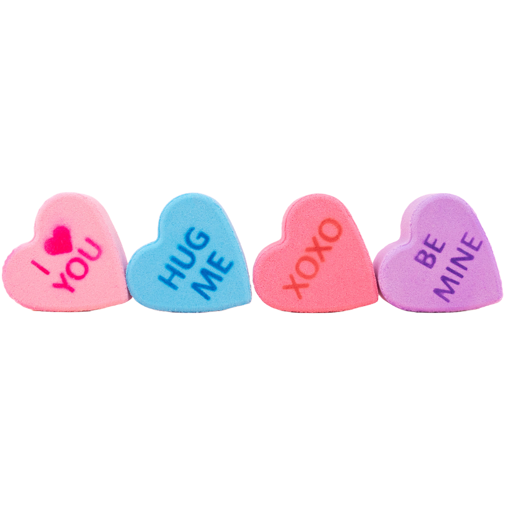 Bath Bomb | Gift Set | Four Bath Bomb | Heart | Hearts