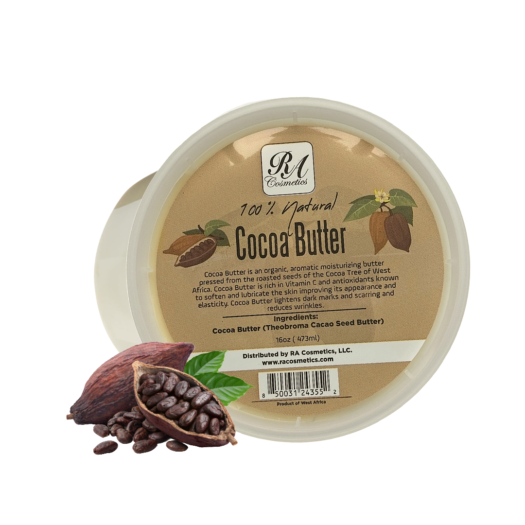 RA Cosmetics - Raw Cocoa Butter: 8oz