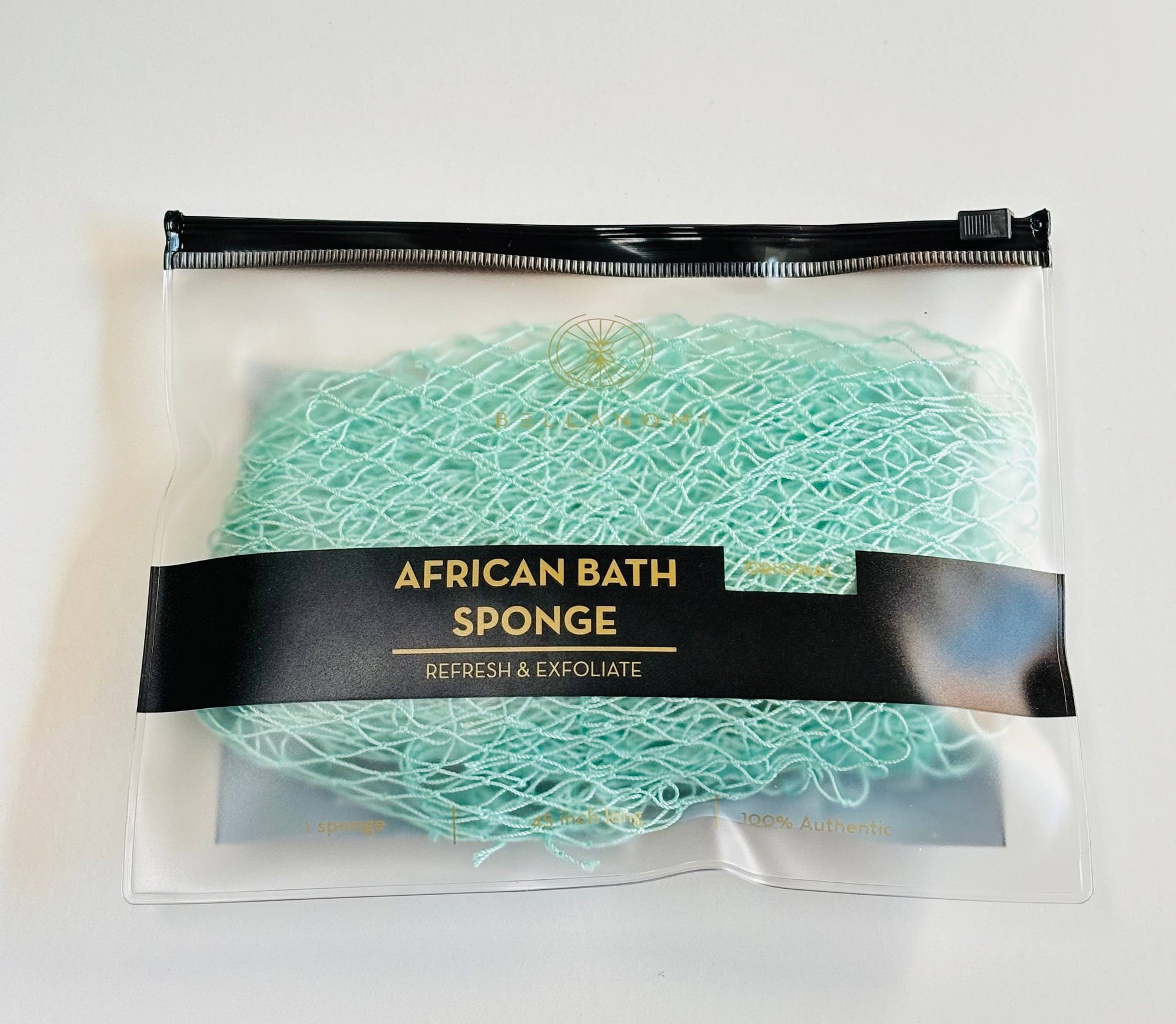 African Exfoliating Net Sponge (FOR SENSITIVE SKIN) 45" Long: PINEAPPLE