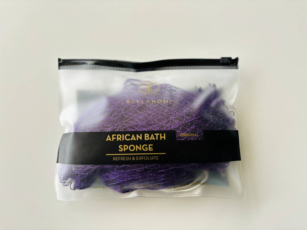 African Exfoliating Net Sponge (FOR SENSITIVE SKIN) 45" Long: PINEAPPLE