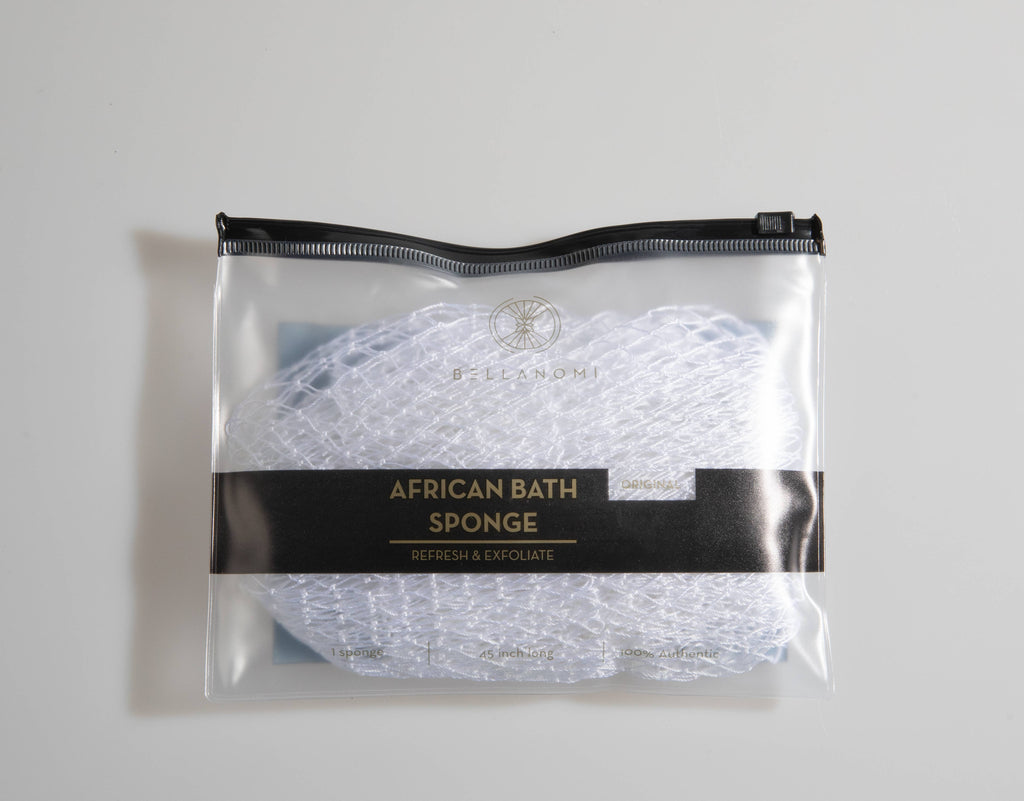 African Exfoliating Net Sponge (FOR SENSITIVE SKIN) 45" Long: PINEAPPLE