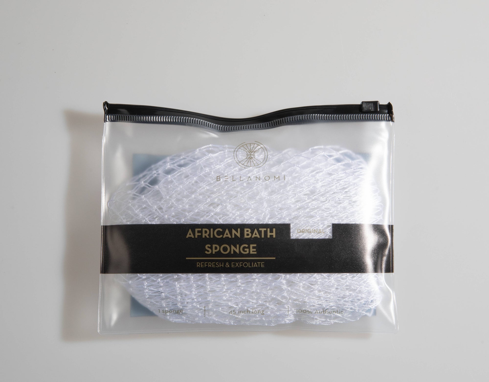 African Exfoliating Net Sponge (FOR SENSITIVE SKIN) 45" Long: PINEAPPLE