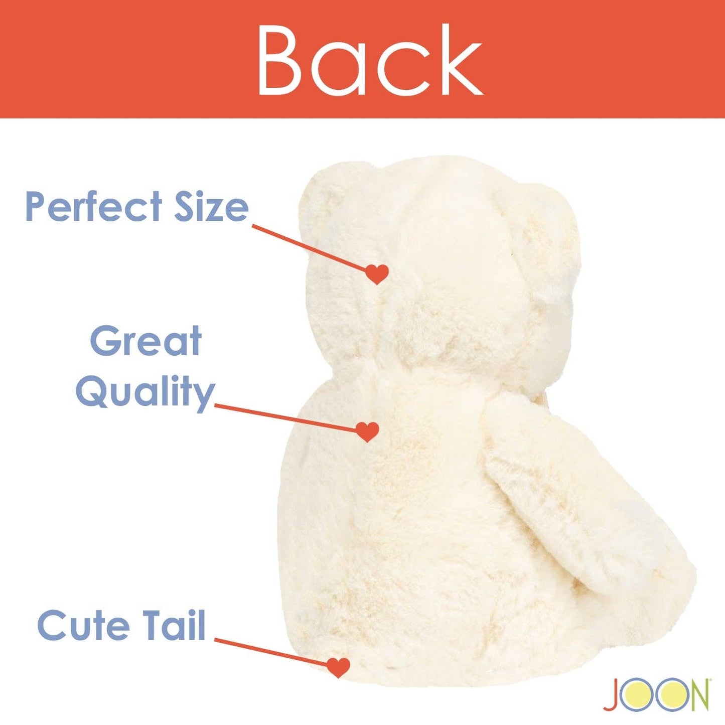 JOON Mini Teddy Bear, Cream, 13 Inches