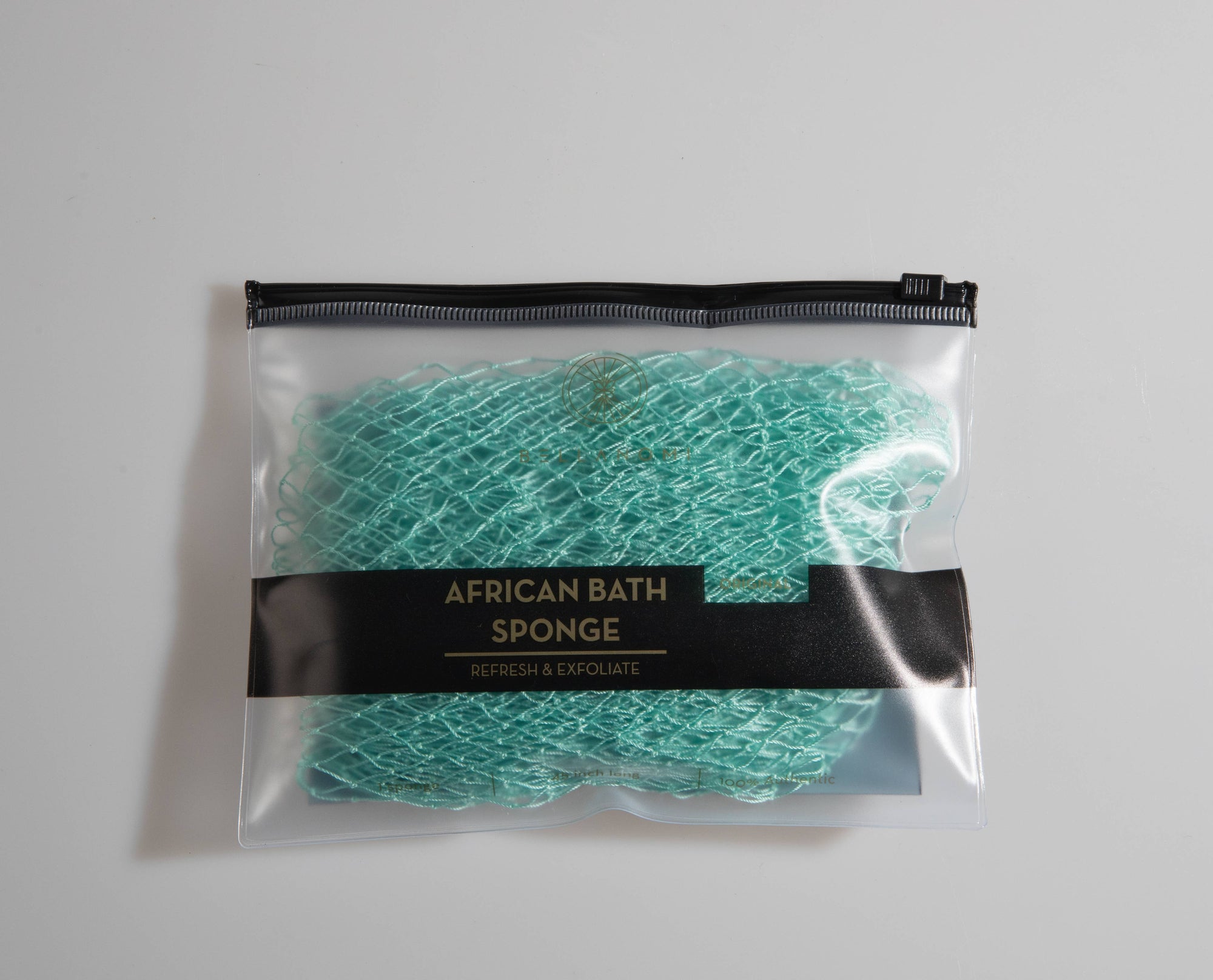 African Exfoliating Net Sponge (FOR SENSITIVE SKIN) 45" Long: PINEAPPLE