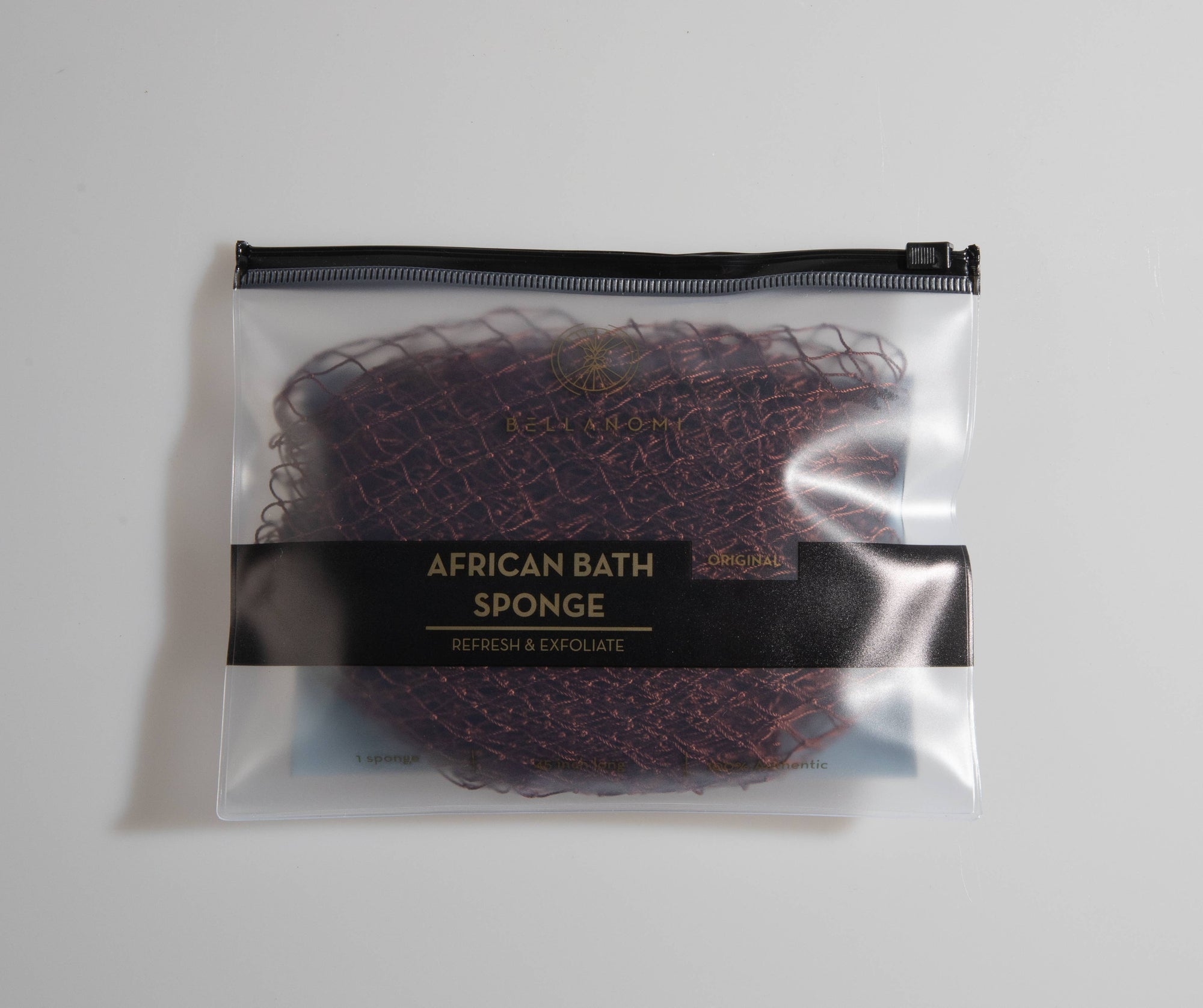 African Exfoliating Net Sponge (FOR SENSITIVE SKIN) 45" Long: PINEAPPLE