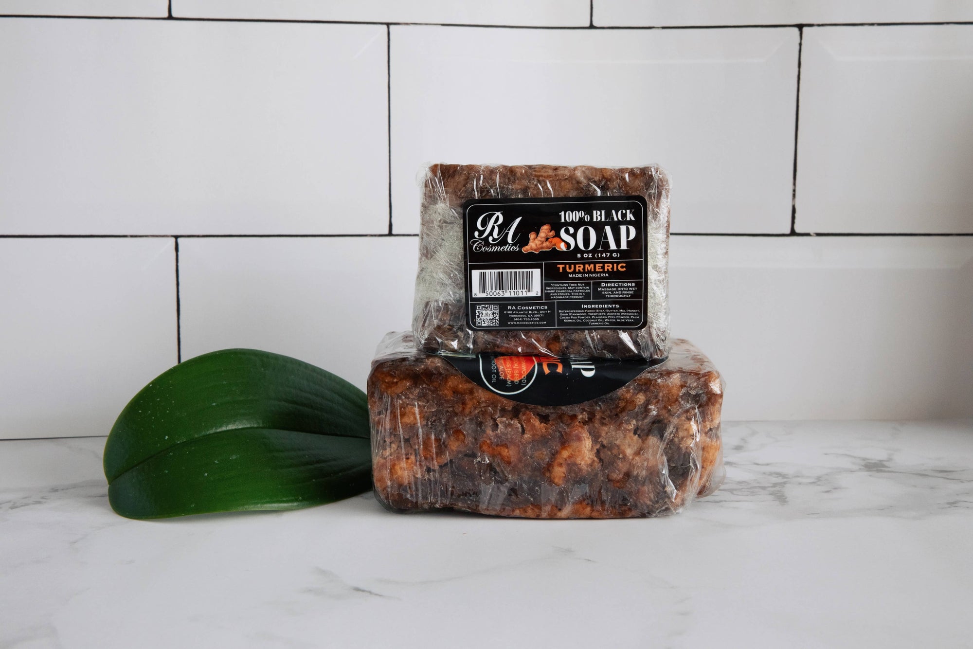 African Black Soap Bar - Turmeric Oil  5 oz
