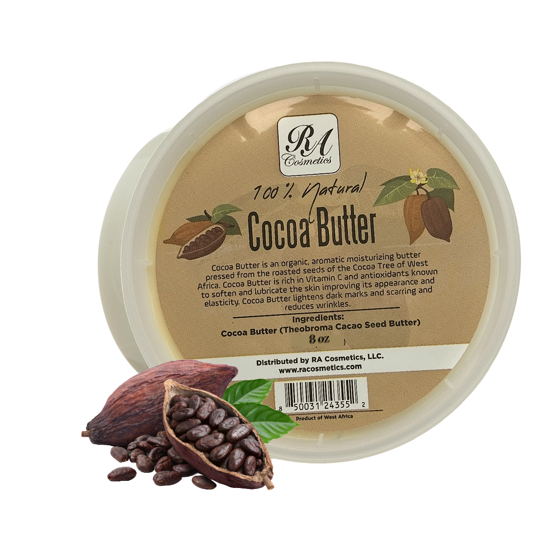 RA Cosmetics - Raw Cocoa Butter: 8oz