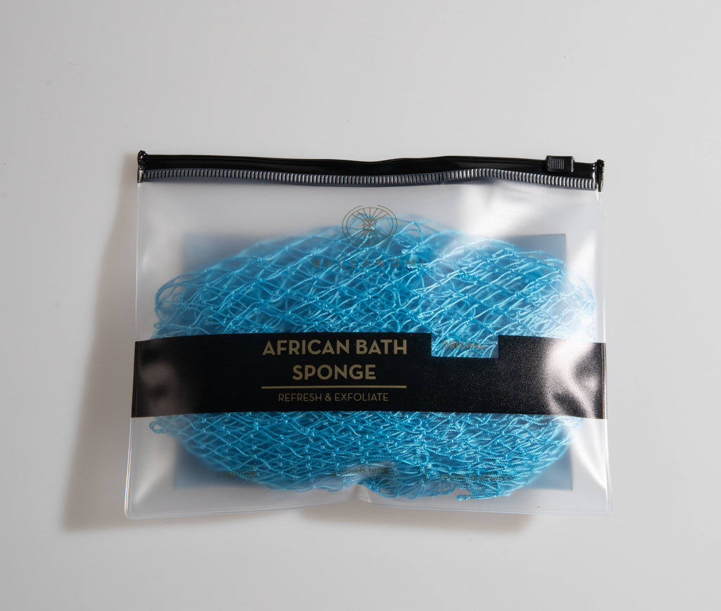 African Exfoliating Net Sponge (FOR SENSITIVE SKIN) 45" Long: PINEAPPLE