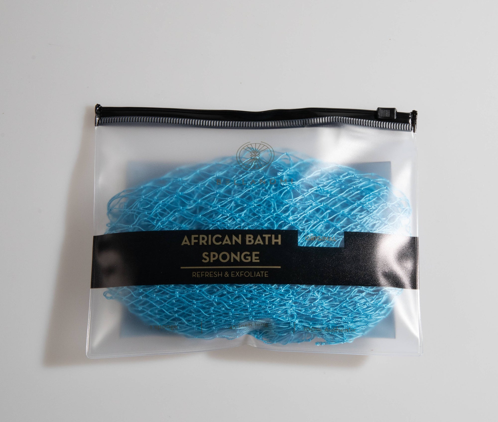 African Exfoliating Net Sponge (FOR SENSITIVE SKIN) 45" Long: PINEAPPLE