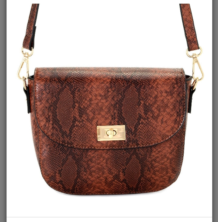 Mellow World "Cassidi" Faux Snakeskin Bag